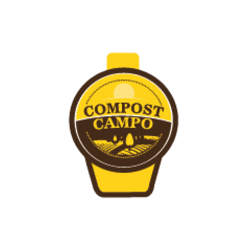 Logo CompostCampo gallinaza | Distribuido por Pérez y Cardona